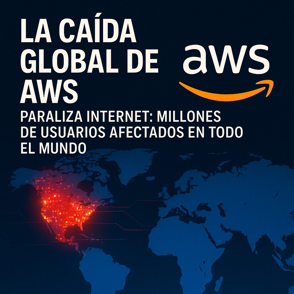 La caída global de AWS paraliza internet: millones de usuarios afectados en todo el mundo